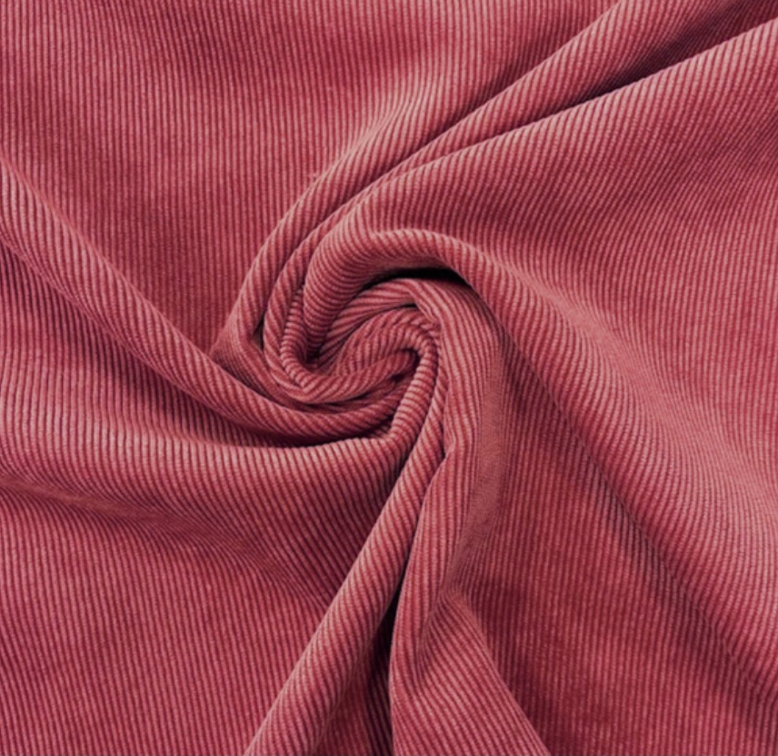 Bild 1 von Reststück Breitcord Samtcord - warmes dunkelrot  - 200 cm