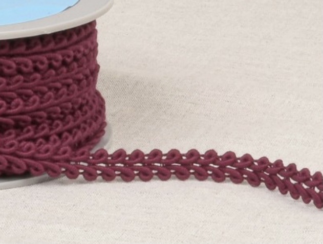Bild 1 von Posamentborte - 8 mm breit - dunkle beere - Farbe 89