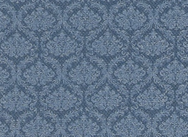 Bild 1 von Trachten Dirndl Stoff  Baumwollsatin - knitterarm- Ornamente - altblau  - 50 cm