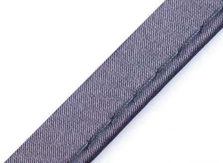 Bild 1 von Paspel Paspol  / Biese Satin - 10 mm breit - dunkles grau