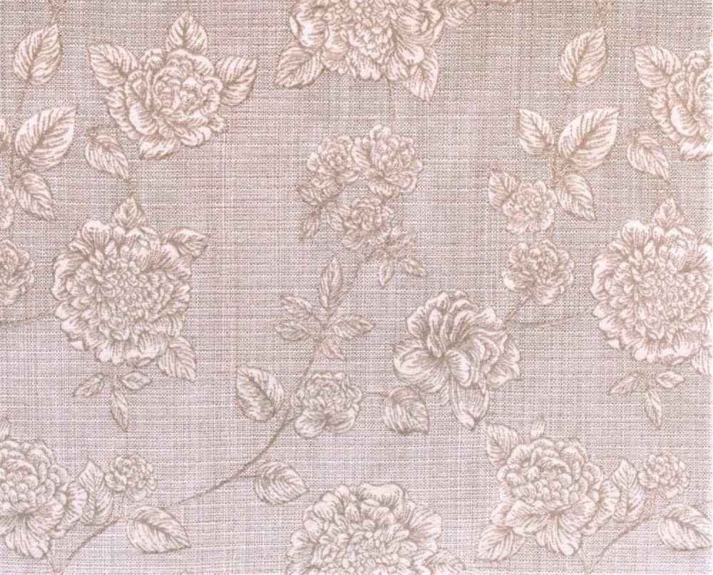 Bild 1 von Jacquard Stoff Trachten Dirndl - Blume - sand  beige - 195 cm