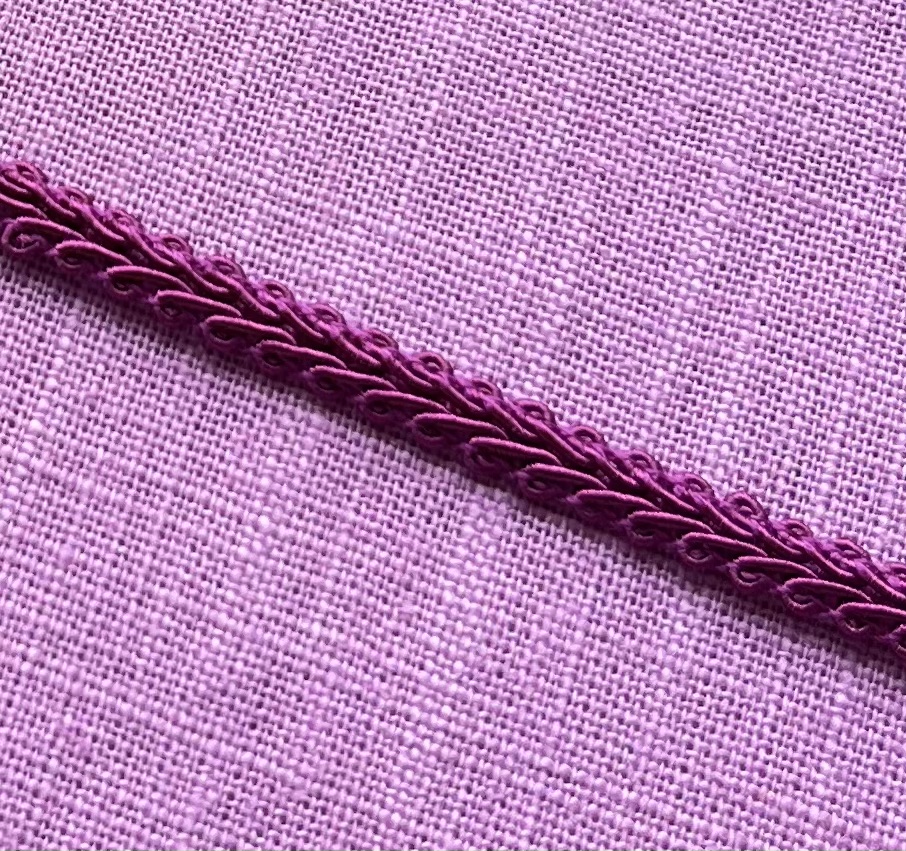 Bild 1 von Posamentborte - 8 mm breit - dunkle beere - Farbe 89