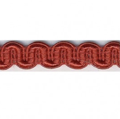 Bild 1 von Posamentborte Bogen - 10 mm breit - rot - Farbe 8