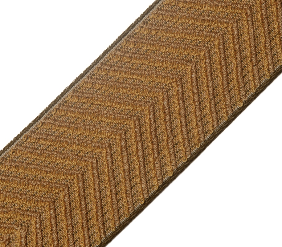 Bild 1 von Reststück Gummiband für Trachtengürtel - zimt  kupfer bronze 5 cm  - Dirndlgürtel elastisch  188cm