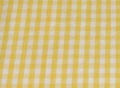 Bild 1 von Reststück VICHY KARO-Stoff - gelb - 5 mm Karo - 70 cm