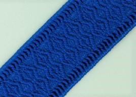 Bild 1 von Gummiband für Trachtengürtel - 4 cm  - königsblau Dirndlgürtel elastisch gewebt
