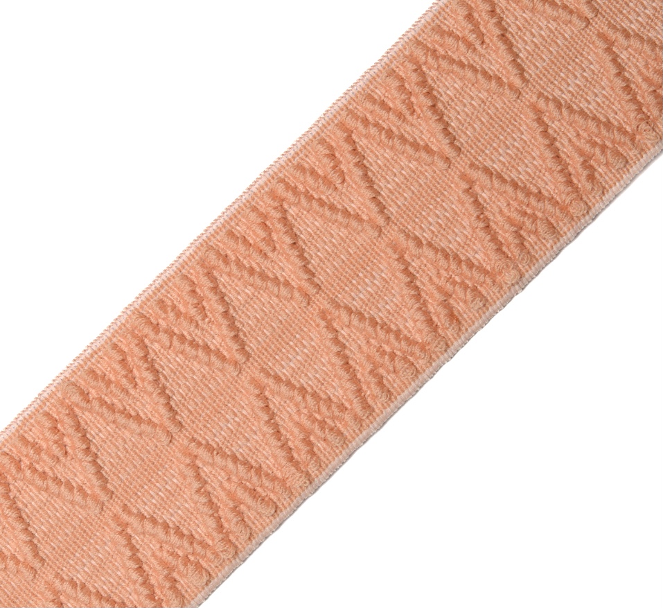 Bild 1 von Gummiband für Trachtengürtel - 4 cm  -  Dirndlgürtel lachs elastisch gewebt