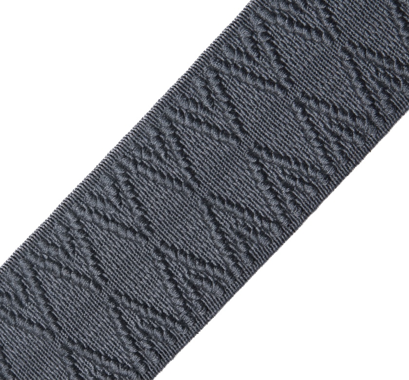 Bild 1 von Reststück Gummiband für Trachtengürtel - 4 cm  - grau Dirndlgürtel elastisch gewebt  150 cm