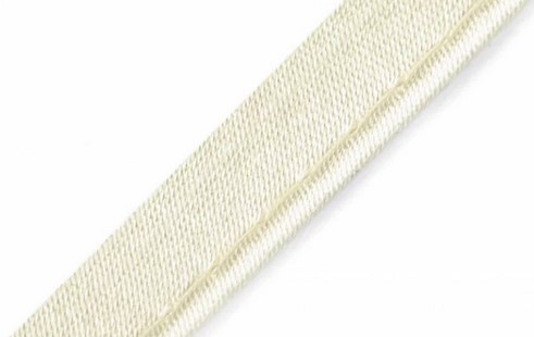 Bild 1 von Paspel Paspol  / Biese Satin - 10 mm breit - creme weiß