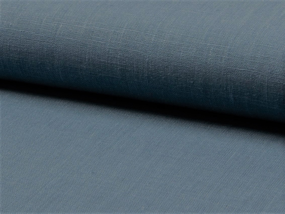 Bild 1 von Leinenstoff - dunkles taubenblau - Dirndl - 50 cm