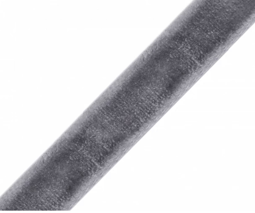 Bild 1 von Samtband Samt Samtbänder - 9 mm breit - grau - 3 Meter