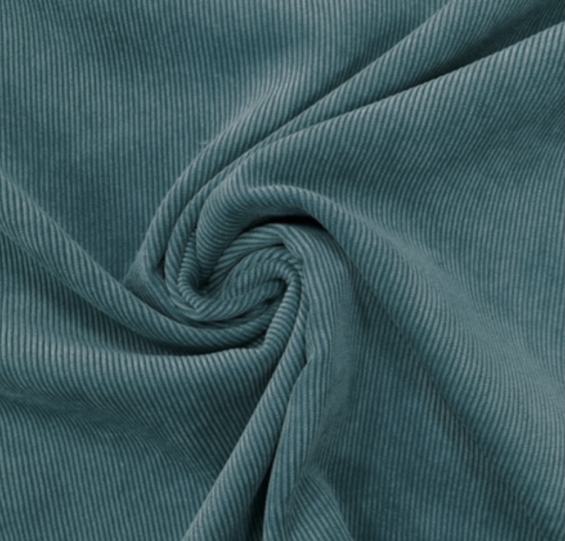 Bild 1 von Reststück Breitcord Samtcord - petrol - 195 cm