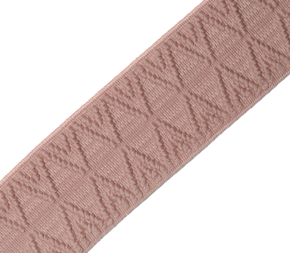 Bild 1 von Gummiband für Trachtengürtel - 4 cm  -  Dirndlgürtel altrosa zartrosa elastisch gewebt