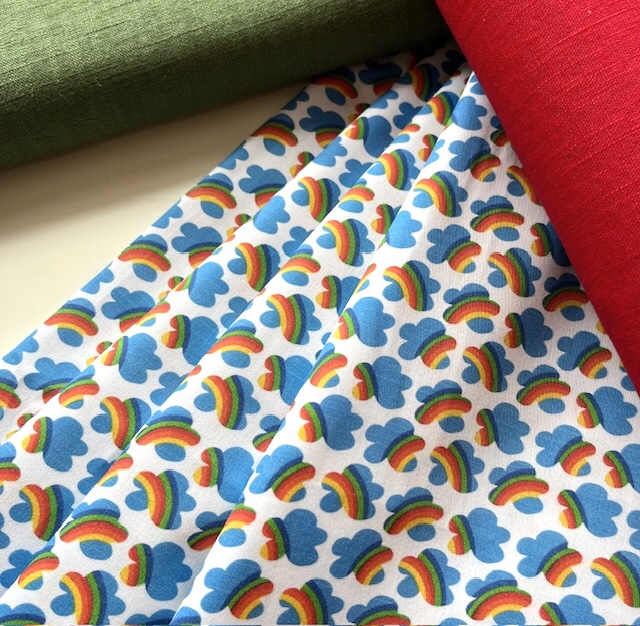 Bild 1 von Agatha Ruiz de la Prada  Baumwolle  - Regenbogen Wolken  - 50cm
