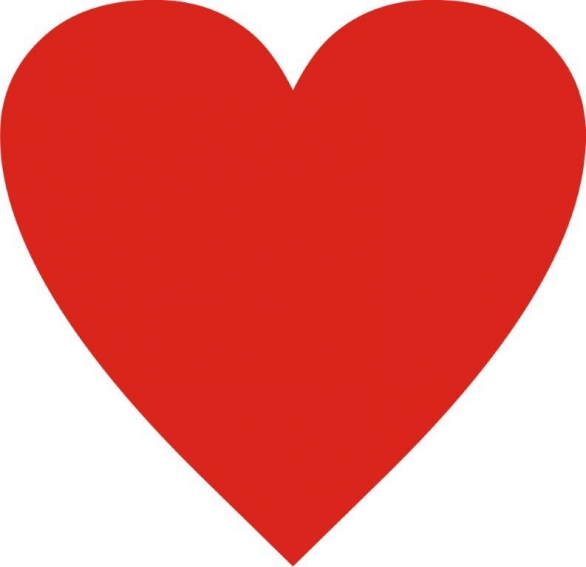 Bild 1 von Bügelmotiv Herz - rot