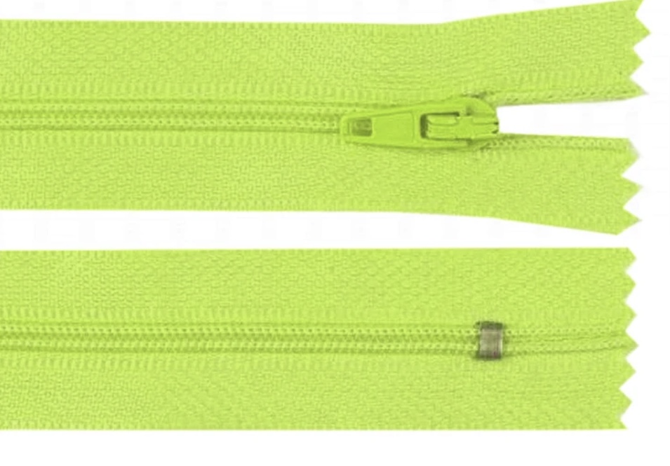 Bild 1 von Normaler Reißverschluss - 20 cm - viele Farben  / (Farbe) Neongrün