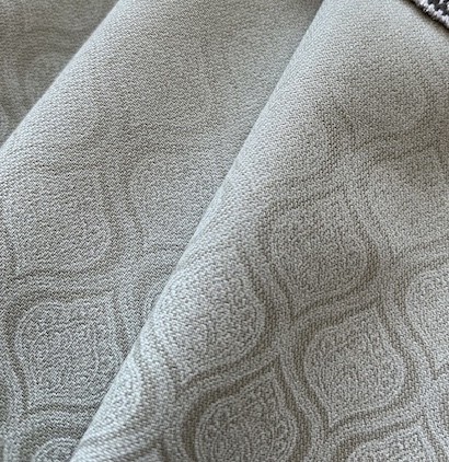 Bild 1 von Reststück Trachten Dirndl Stoff  Baumwollköper - knitterarm  -  Ornamente - salbei  - 95cm