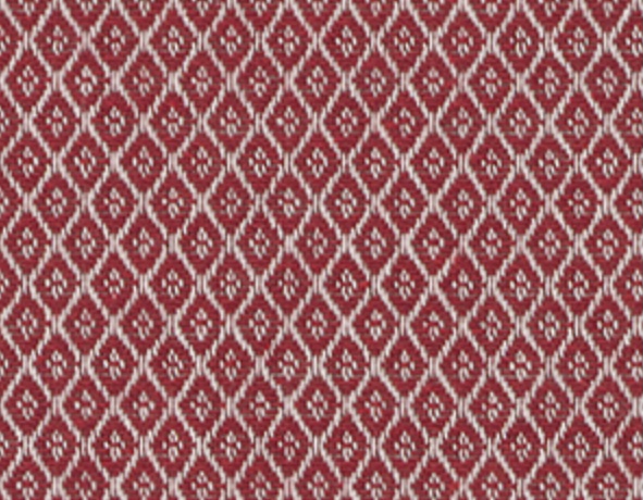Bild 1 von Reststück Jacquard Mischgewebe knitterarm Ornamentmuster Waben - dunkelrot - 200 cm