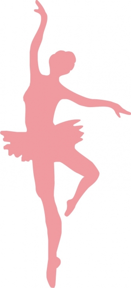 Bild 1 von Bügelmotiv Ballerina - rosa