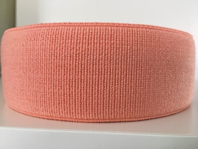 Bild 1 von Gummiband für Trachtengürtel - 4 cm  -pfirsich pastell- Dirndlgürtel elastisch gewebt