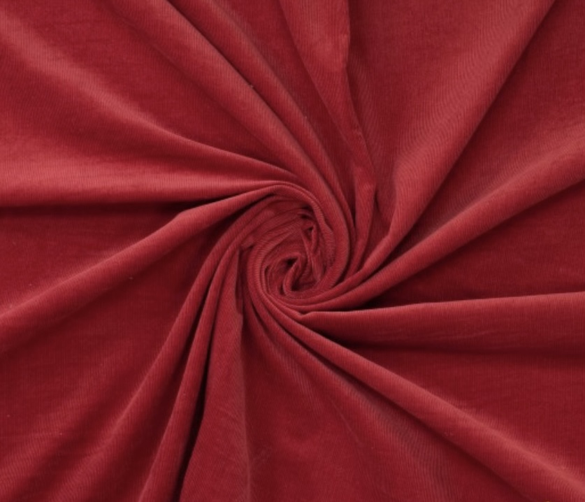 Bild 1 von Feincord / Samt Samtcord- warmes rot - 50 cm