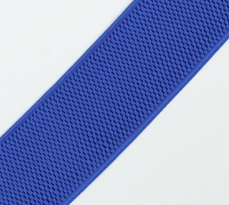 Bild 1 von Reststück Gummiband für Trachtengürtel - 4 cm  - royal königsblau  Dirndlgürtel elastisch 60 cm