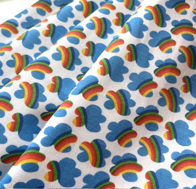 Bild 1 von Agatha Ruiz de la Prada  Baumwolle  - Regenbogen Wolken  - 50cm