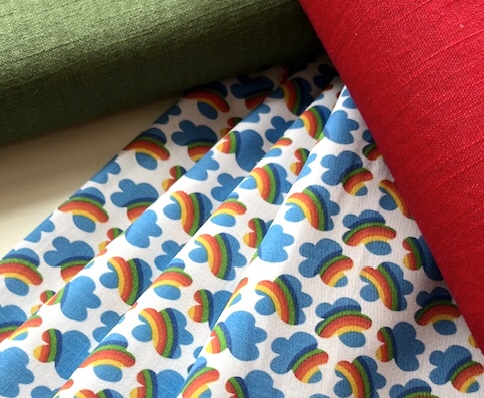 Bild 1 von Agatha Ruiz de la Prada  Baumwolle  - Regenbogen Wolken  - 50cm