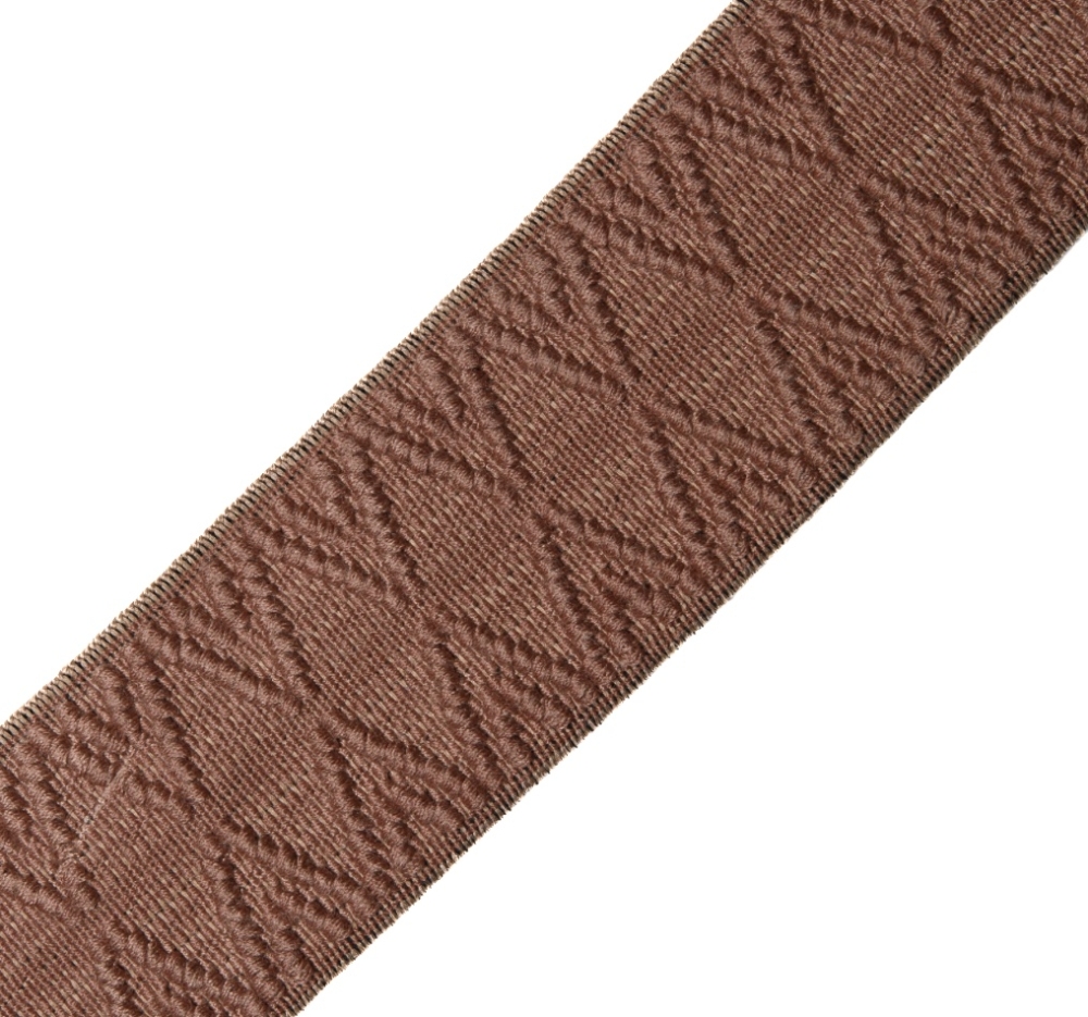 Bild 1 von Gummiband für Trachtengürtel - 4 cm  - cappuccino  Dirndlgürtel elastisch gewebt
