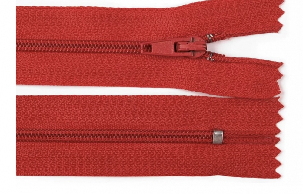 Bild 1 von Normaler Reißverschluss - 20 cm - viele Farben  / (Farbe) rot