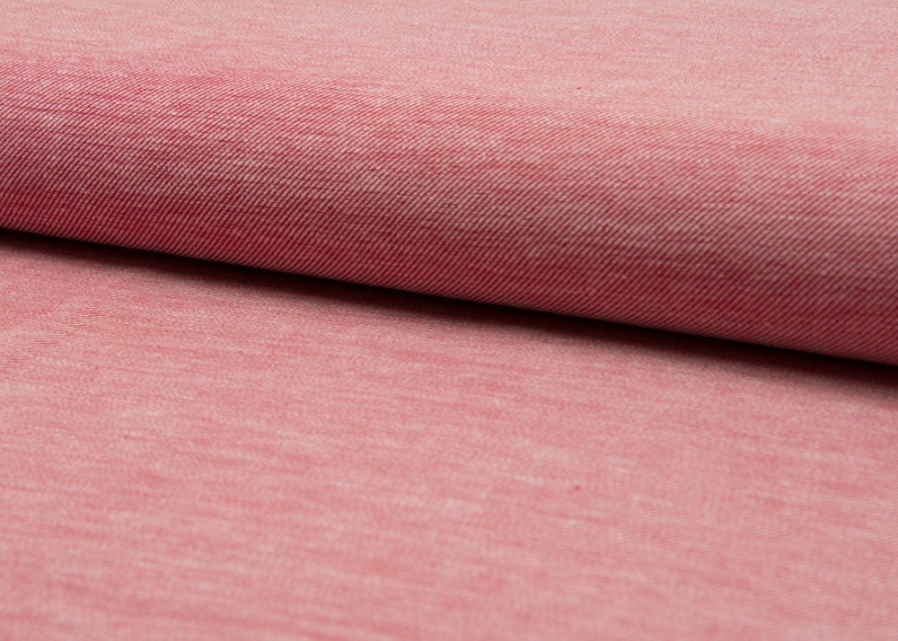 Bild 1 von Baumwoll-Leinenstoff - zartes rot -  50 cm