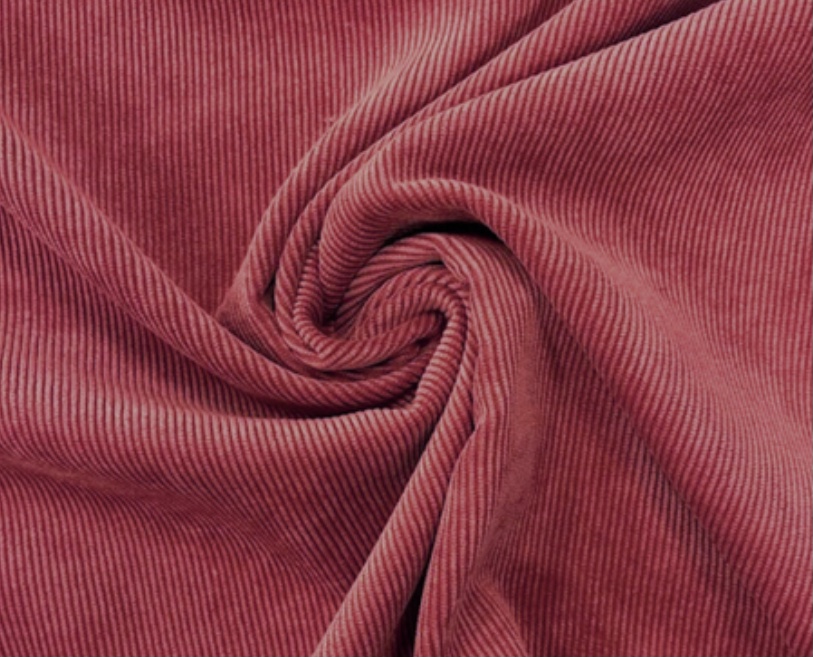 Bild 1 von Reststück Breitcord Samtcord - dunkelrot - 195 cm