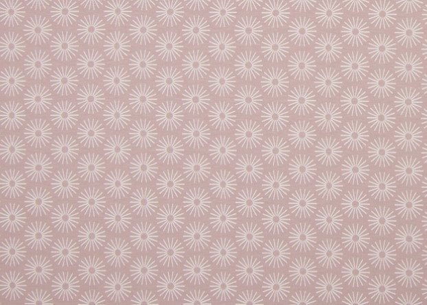 Bild 1 von Baumwollstoff Popeline - Blumen - puderrosa  -  50 cm