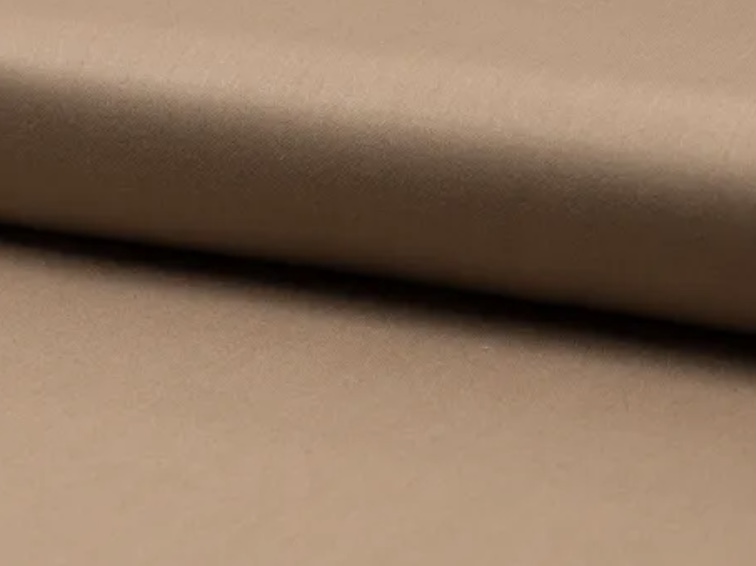 Bild 1 von Reststück Dirndl Stoff Baumwollsatin Blumen - taupe caramel - 75 cm