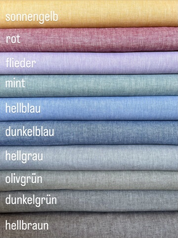 Bild 1 von Reststück Fischgrat Halbleinen Baumwoll-Leinenstoff - Twill  - mint pastell -  145 cm