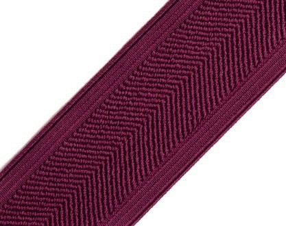 Bild 1 von Gummiband für Trachtengürtel - 4 cm  - violett lila Dirndlgürtel elastisch gewebt 