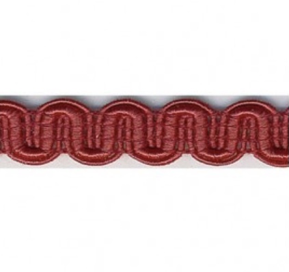 Bild 1 von Posamentborte Bogen - 10 mm breit - hermesrot - Farbe 97