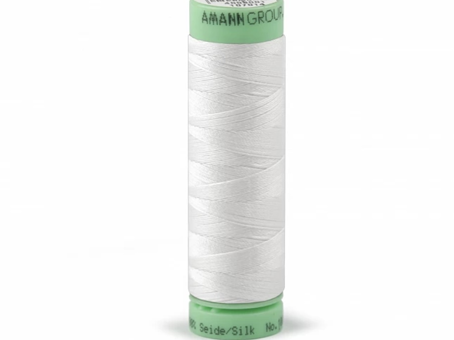 Bild 1 von Mettler Knopfloch Seide Nähgarn - 50m Spule - Farbe 2000 weiß 