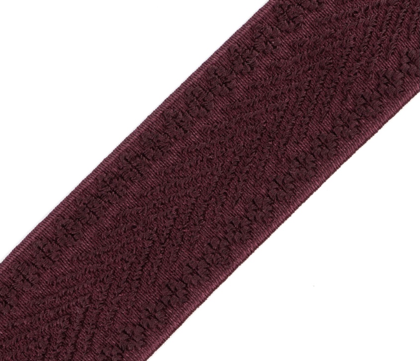 Bild 1 von Gummiband für Trachtengürtel - 4 cm  - weinrot burgunder Dirndlgürtel elastisch gewebt