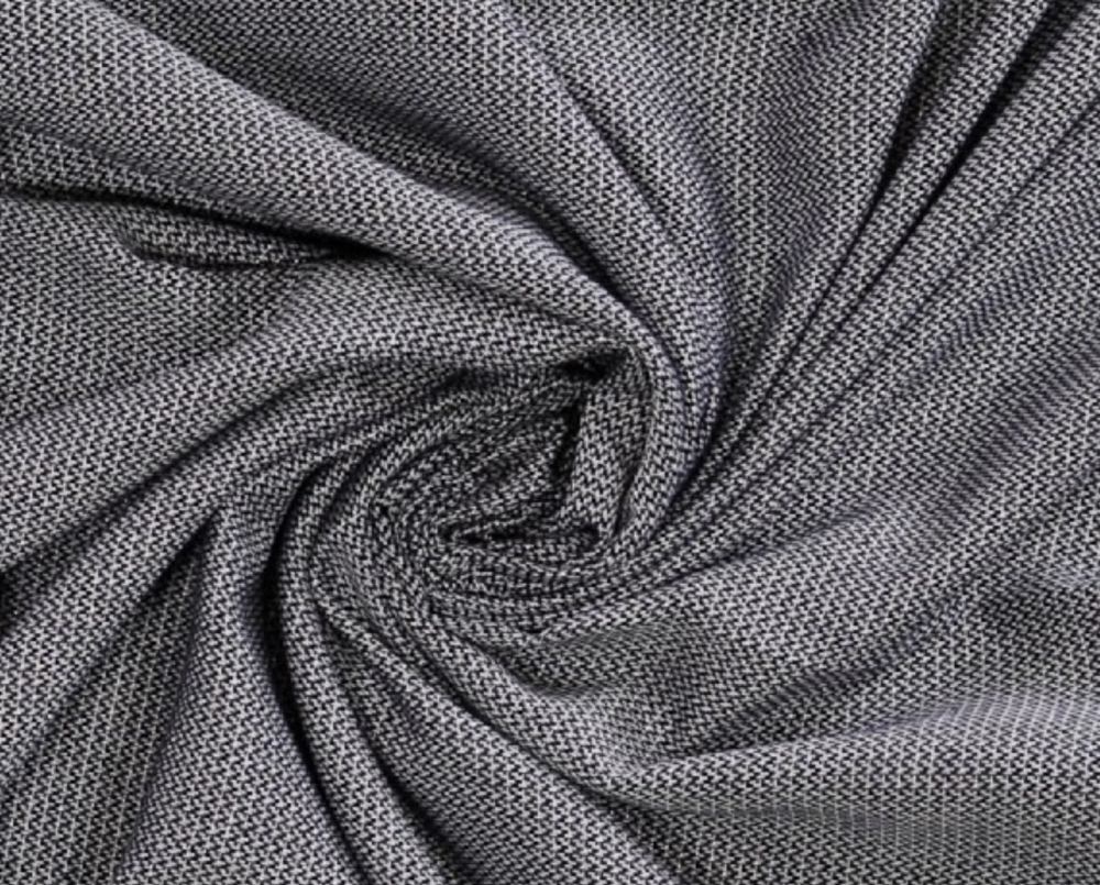 Bild 1 von Jacquard Mischgewebe Blaumwolle knitterfrei  - leichter Glitzer  -  50 cm