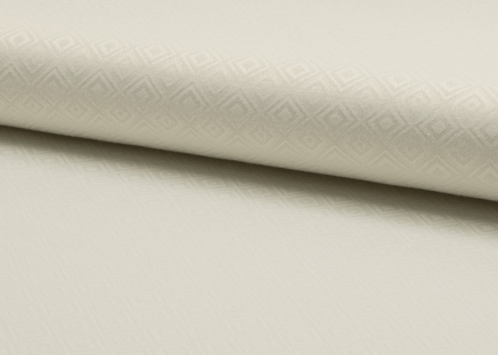 Bild 1 von Dirndlstoff uni - gewebt - ecru weiß  - 50 cm