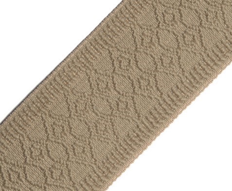 Bild 1 von Gummiband für Trachtengürtel - 4 cm  - dunkel beige  Dirndlgürtel elastisch gewebt