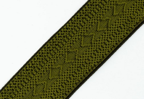Bild 1 von Gummiband für Trachtengürtel - 4 cm  - olivgrün kakhi Dirndlgürtel elastisch gewebt