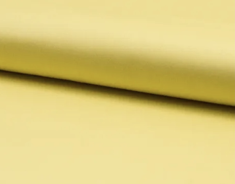 Bild 1 von  Baumwollsatin unifarben für Schürzenband - zitronengelb hellgelb gelb - 50 cm