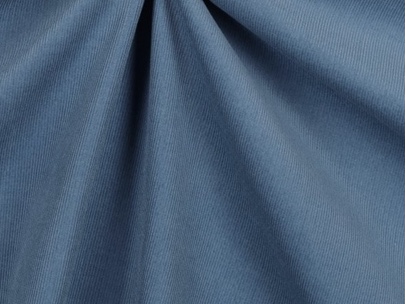 Bild 1 von Reststück Feincord / Samt Samtcord - mittelblau pastell - 185 cm