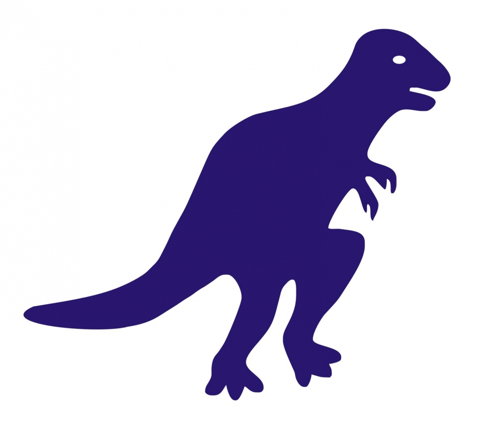 Bild 1 von Bügelmotiv Dinosaurier dunkelblau