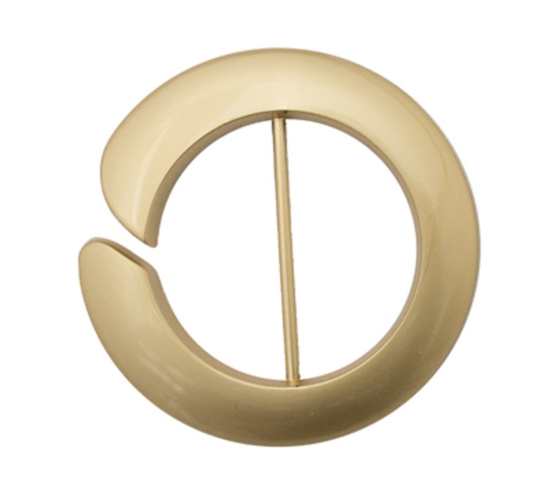 Bild 1 von Dirndlschnalle Gürtel Schürze - Metall -  goldfarben - 50mm