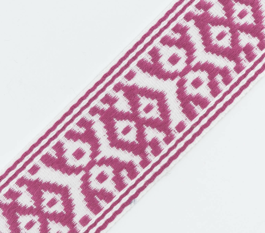 Bild 1 von Borte Jacquardborte Webband Band  pink - 45 mm breit  - 3 Meter