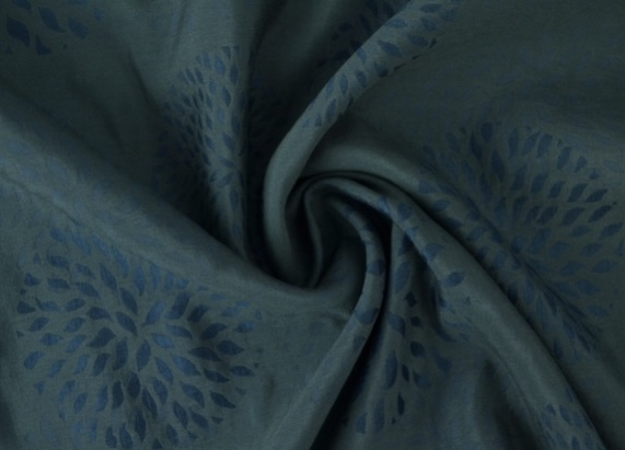 Bild 1 von Jacquard Rock Dirndl Stoff  Mischgewebe - petrol blau  - 50 cm