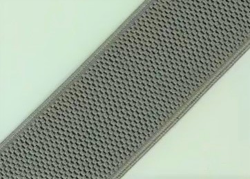 Bild 1 von Gummiband für Trachtengürtel - 4 cm  - grau  Dirndlgürtel elastisch gewebt